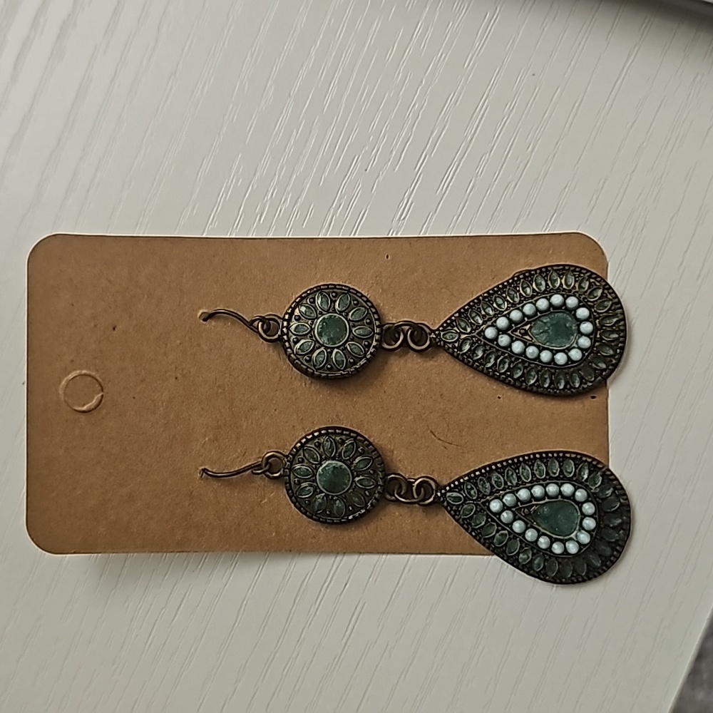 Blue Teardrop Earrings